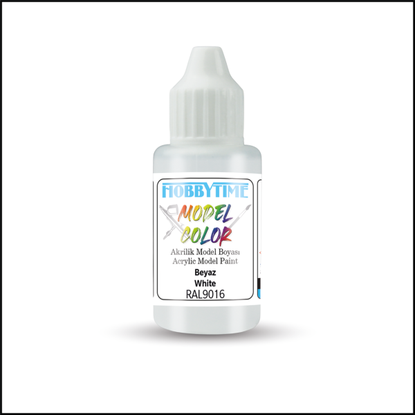 18 ml. RAL9016 Beyaz (White) Akrilik Boya