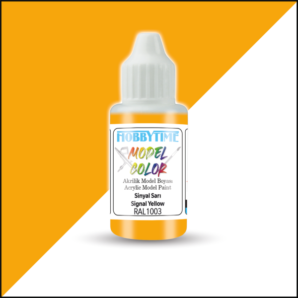 18 ml. RAL1003 Sinyal Sarı (Signal Yellow) Akrilik Boya