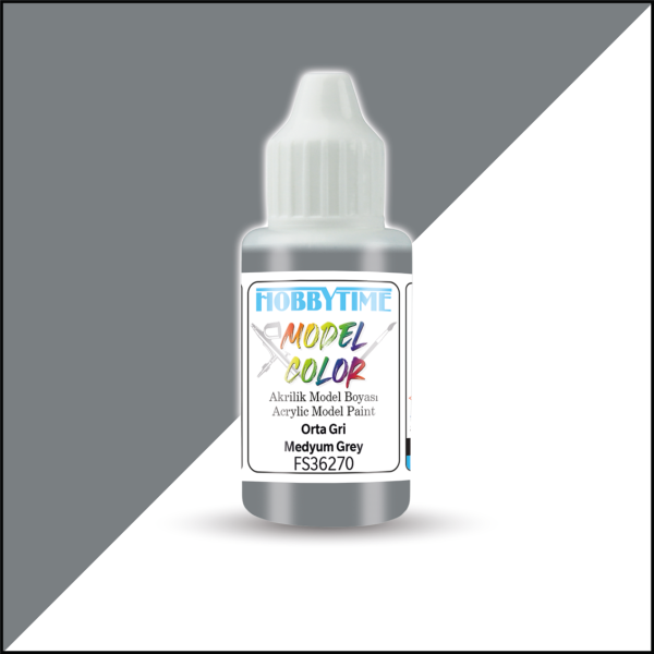 18 ml. FS36270 Orta Gri (Medyum Grey) Akrilik Boya