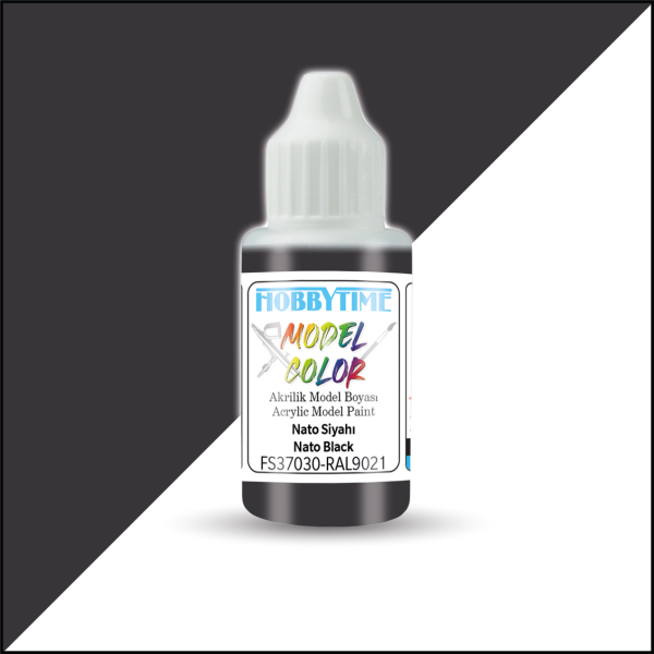 18 ml. FS37030-RAL9021 Nato Siyahı (Nato Black) Akrilik Boya