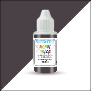 18 ml. Metalik Yağ Çeliği (Oily Stell) Akrilik Boya