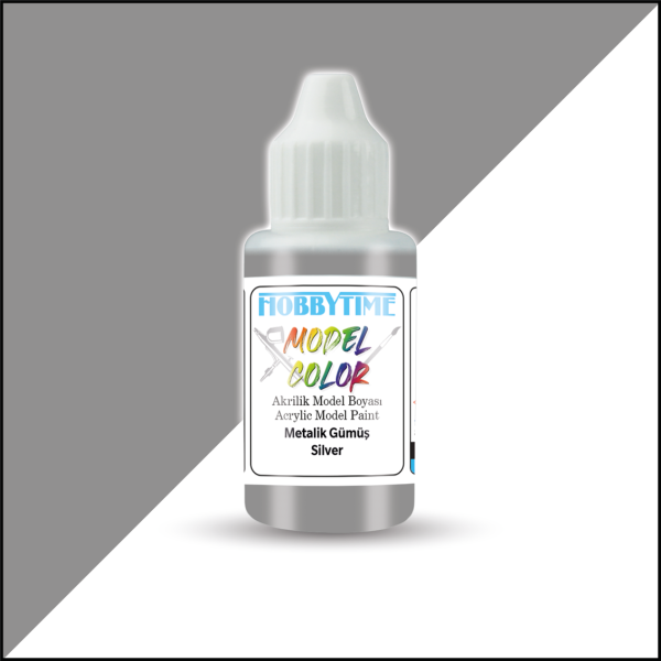 18 ml. Metalik Gümüş (Silver) Akrilik Boya