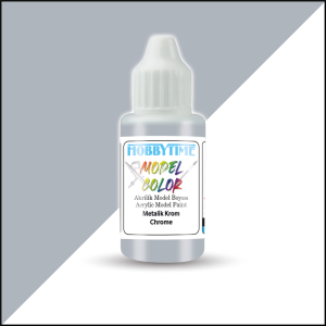18 ml. Metalik Krom (Chrome) Akrilik Boya