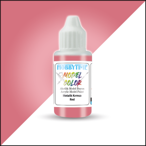 18 ml. Metalik Kırmızı (Red) Akrilik Boya