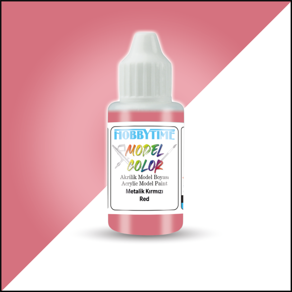 18 ml. Metalik Kırmızı (Red) Akrilik Boya