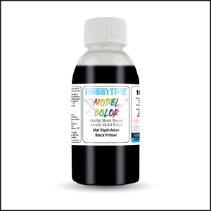 100 ml. Mat Siyah Astar (Black Primer) Akrilik Boya