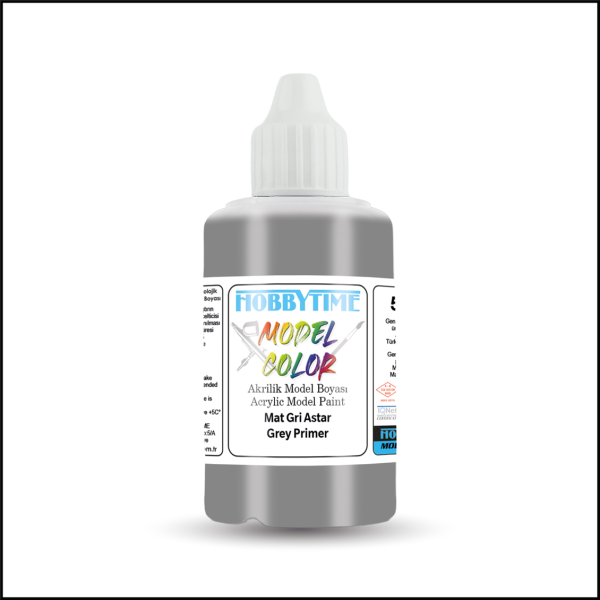 50 ml. Mat Gri Astar (Grey Primer) Akrilik Boya