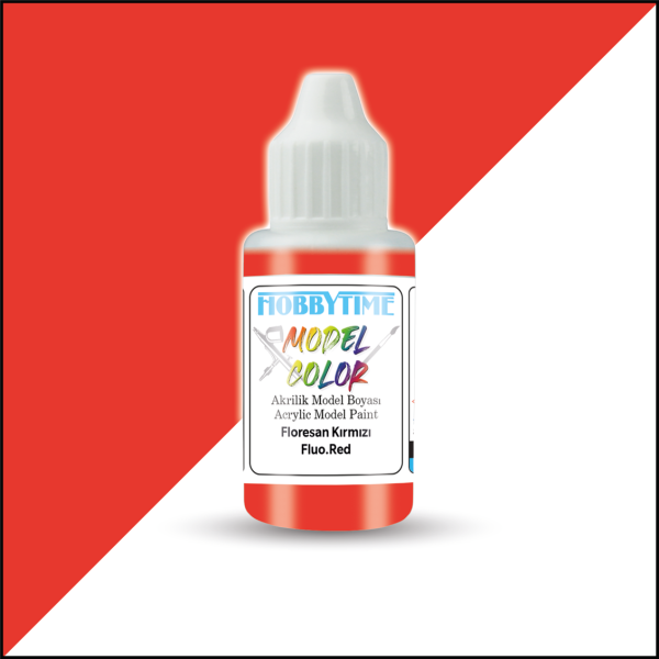 18 ml. Floresan Kırmızı Akrilik Boya