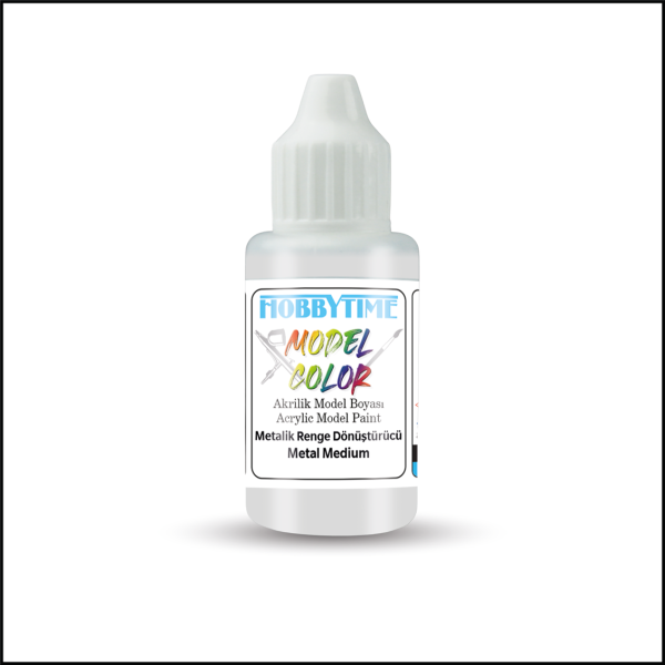 18 ml. Metalik Renge Dönüştürücü (Metal Medium) Akrilik Boya