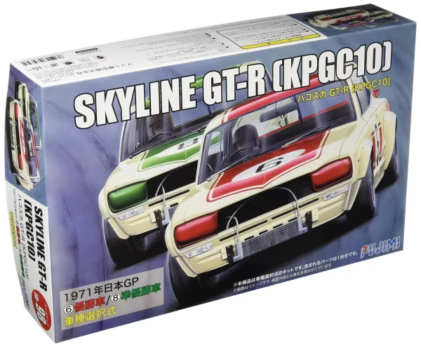 1/24 Nissan Skyline GT-R KPCG10 Hakosuka Yarış Arabası Maketi, Fujimi ID-98 - Görsel 2