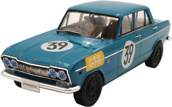 1/24 Prince Skyline 2000GT (Type S54) 2nd #39 Japanese GP 1964 Yarış Arabası Maketi, Fujimi ID-288 - Görsel 2
