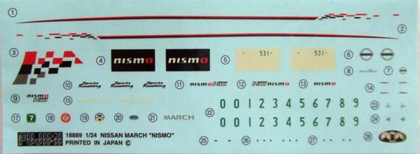 1/24 March NISMO S-tune Araba Maketi, Fujimi ID-123 - Görsel 4