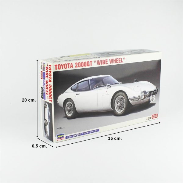 1/24 Toyota 2000GT (Wire Wheel) limited edition maketi, Hasegawa 20617 - Görsel 5