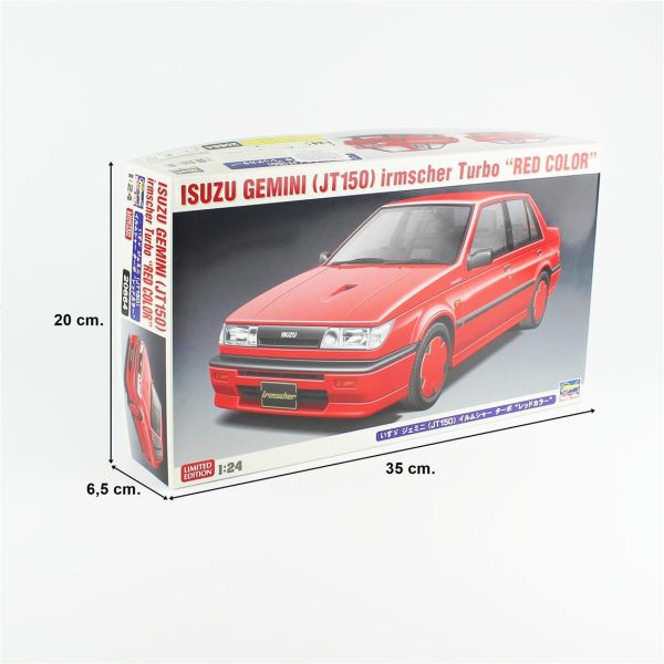 1/24 Isuzu Gemini (JT150) Irmscher Turbo limited edition maketi, Hasegawa 20664 - Görsel 5