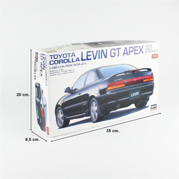 1/24 Toyota Corolla Levin GT Apex Super Strut Suspension limited edition maketi, Hasegawa 20667 - Görsel 5