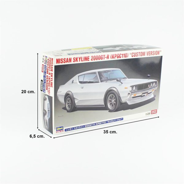 1/24 Nissan Skyline 2000GT-R KPGC110 limited edition maketi, Hasegawa 20669 - Görsel 5