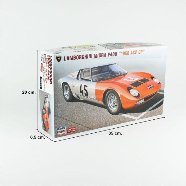 1/24 Lamborghini Miura P400 1968 ACP GP limited edition maketi, Hasegawa 20683 - Görsel 5
