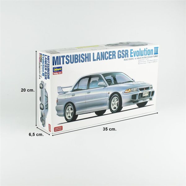 1/24 Mitsubishi Lancer GSR Evolution III maketi, Hasegawa 20707 - Görsel 5