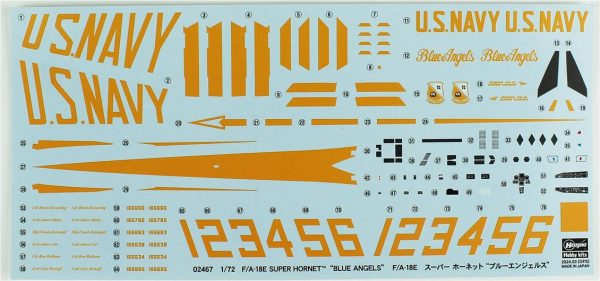 1/72 F/A-18E Super Hornet (Blue Angels) limited edition maketi, Hasegawa 2467 - Görsel 3