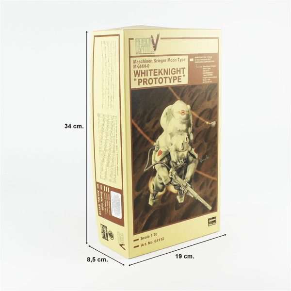1/20 Moon Type MK44H-0 Whiteknight (Prototype) maketi, Hasegawa 64112 - Görsel 5