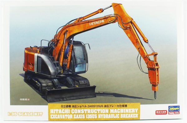 1/35 Hitachi Construction Machinery Excavator Zaxis 135US Hydraulic Breaker maketi