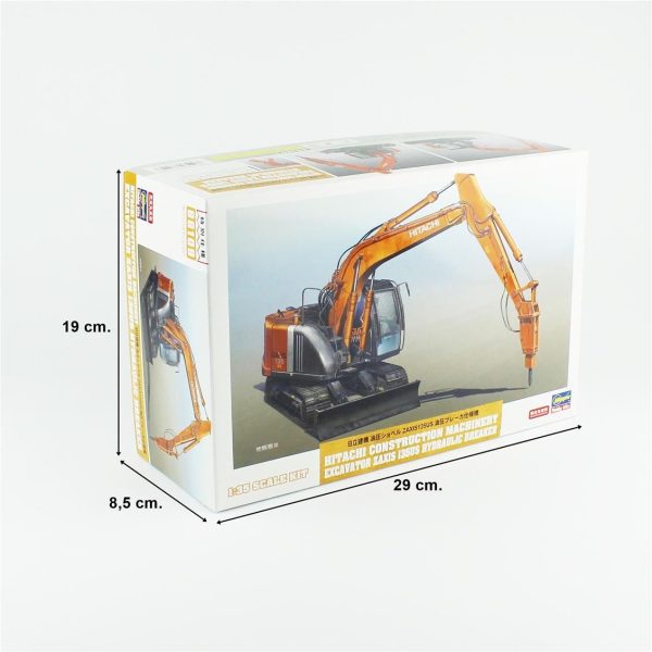 1/35 Hitachi Construction Machinery Excavator Zaxis 135US Hydraulic Breaker maketi, Hasegawa 66109 - Görsel 5