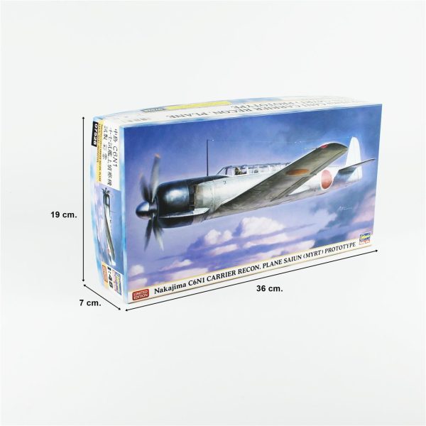 1/48 Nakajima C6N1 Carrier Recon. Plane Saiun (Myrt) maketi, Hasegawa 7528 - Görsel 5