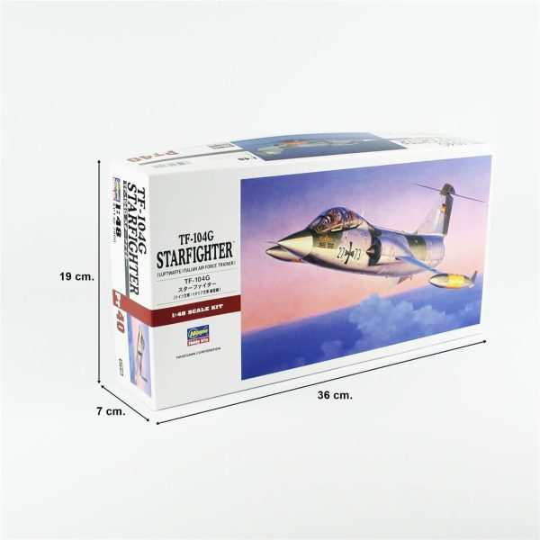 1/48 TF-104G Starfighter (Luftwaffe/Italian Air Force Trainer) maketi, Hasegawa PT40 7240 - Görsel 5