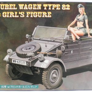 1/24 Pkw.K1 Kübelwagen Type 82 w/Blond Girl's Figure maketi