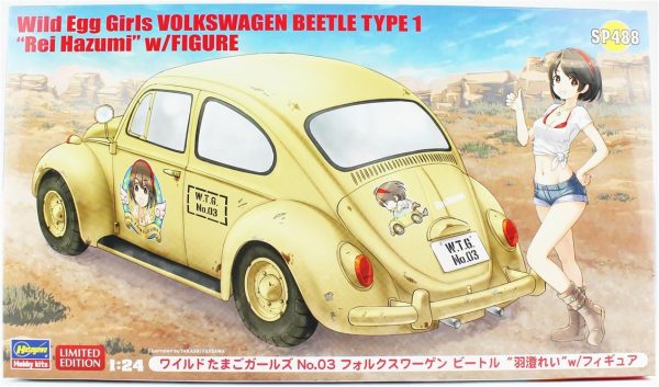 1/24 Volkswagen Beetle Type 1 (Rei Hazumi) Wild Egg Girls No.03  w/Figure maketi