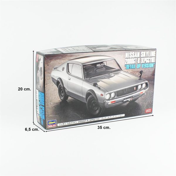 1/24 Nissan Skyline 2000GT-R (KPGC110) (Detail Up Version) maketi, Hasegawa SP606 52406 - Görsel 5