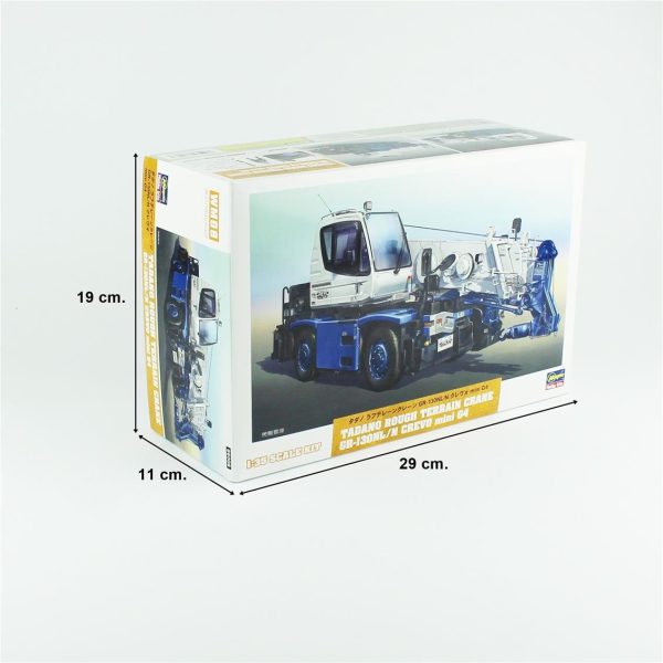 1/35 Tadano Rough Terrain Crane GR-130NL/N Crevo Mini G4 maketi, Hasegawa WM08 66008 - Görsel 5