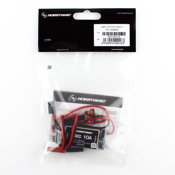 Hobbywing 30608000, UBEC 10 Amper HV 3-14S LiPo - Görsel 4