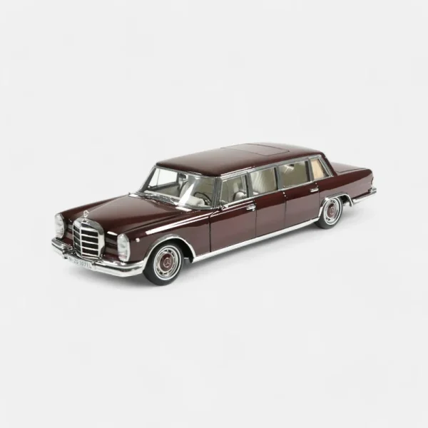 NZG 1071/15, 1/18 Mercedes 600 Pullman Şarap Kırmızısı Diecast Araba