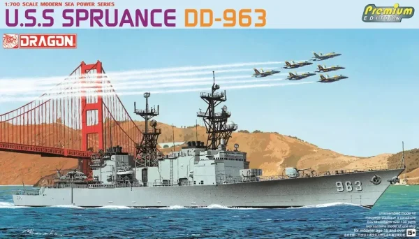 Dragon 7084, 1/700 U.S.S Spruance DD-963 (Premium) Maketi