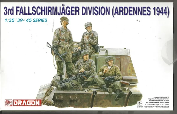 Dragon 6113, 1/35 3.Paraşütcü Timi Figür Maketi
