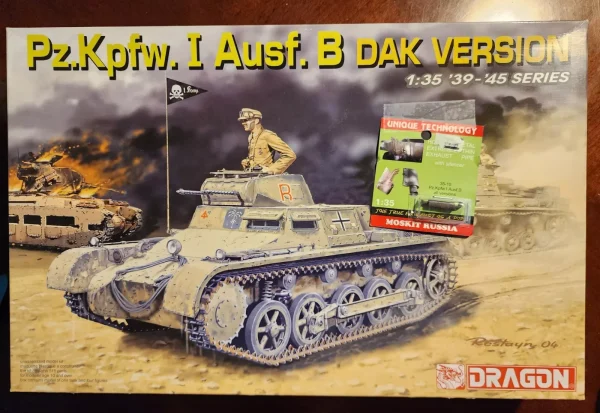 Dragon 6207, 1/35 Pz.Kpfw. I Ausf.B Tankı DAK Versiyonu Maketi