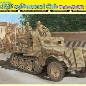 Dragon 6677, 1/35 Sd.Kfz.10/5 w/Armor Cab fur 2cm FlaK 38 Maketi