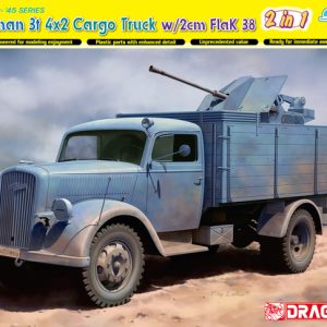 Dragon 6828, 1/35 German 3t 4x2 Truck w/2cm FlaK 38 (2 in 1) Maketi