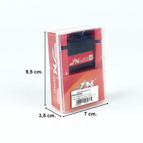 JX PDI-HV5915MG, 13-16 Kg/cm Coreless Metal Dişli 59 Gr. Dijital Servo - Görsel 5