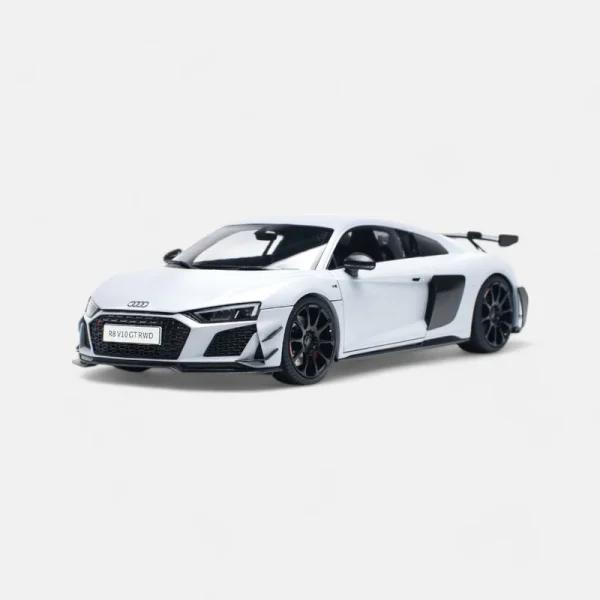NZG VAKF-0357, 1/18 Audi R8 Coupé GT V10 Metalik Beyaz Diecast Araba