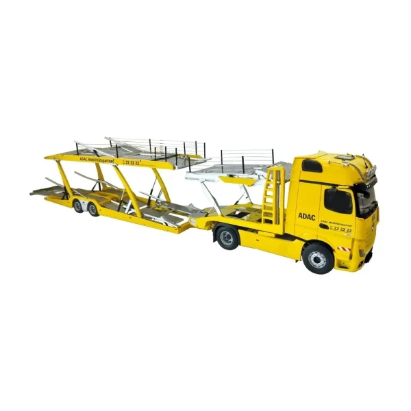 NZG 1025/02, 1/18 LOHR Araç Taşıma Dorsesi ve Mercedes-Benz Actros Çekici (ADAC) Diecast Tır - Görsel 3