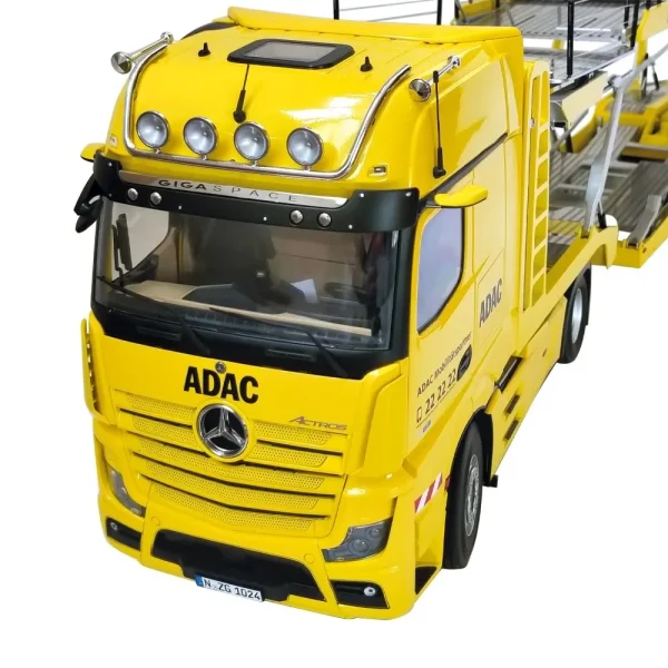NZG 1025/02, 1/18 LOHR Araç Taşıma Dorsesi ve Mercedes-Benz Actros Çekici (ADAC) Diecast Tır