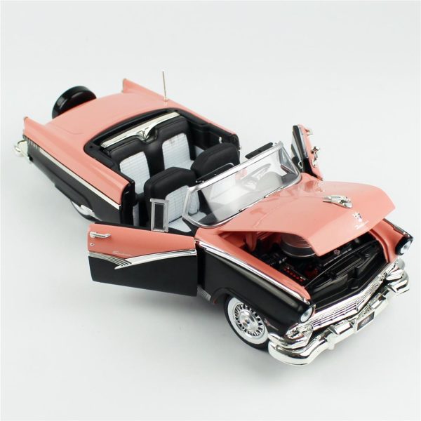 AutoWorld AMM1270, 1/18 1956 Ford Fairlane Sunliner Diecast Araba - Görsel 4