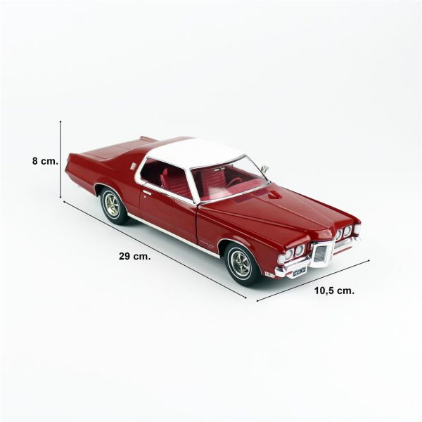 AutoWorld AMM1273, 1/18 1969 Pontiac Grant Prix Roy Bobcat Diecast Araba - Görsel 5