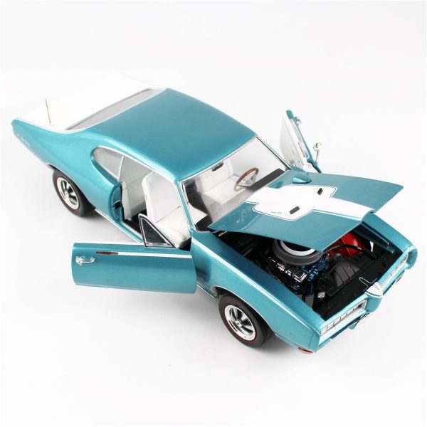 AutoWorld AMM1277, 1/18 1968 Pontiac Royal Bobcat Diecast Araba - Görsel 4