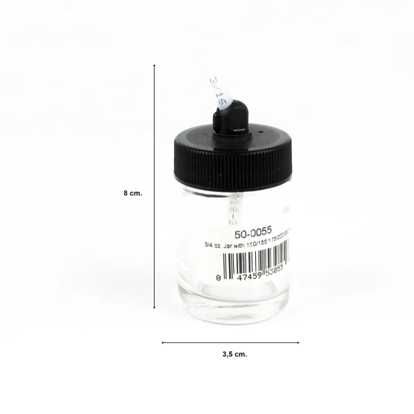 100 ml. Adaptörlü Cam Şişe, Badger 50-0055 - Görsel 3