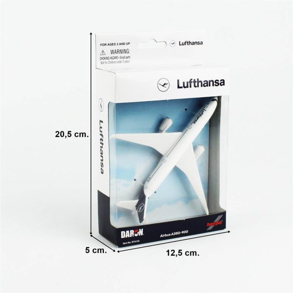 Daron 86RT-4134, Lufthansa Airbus A350 12,5 cm. Model Uçak - Görsel 5