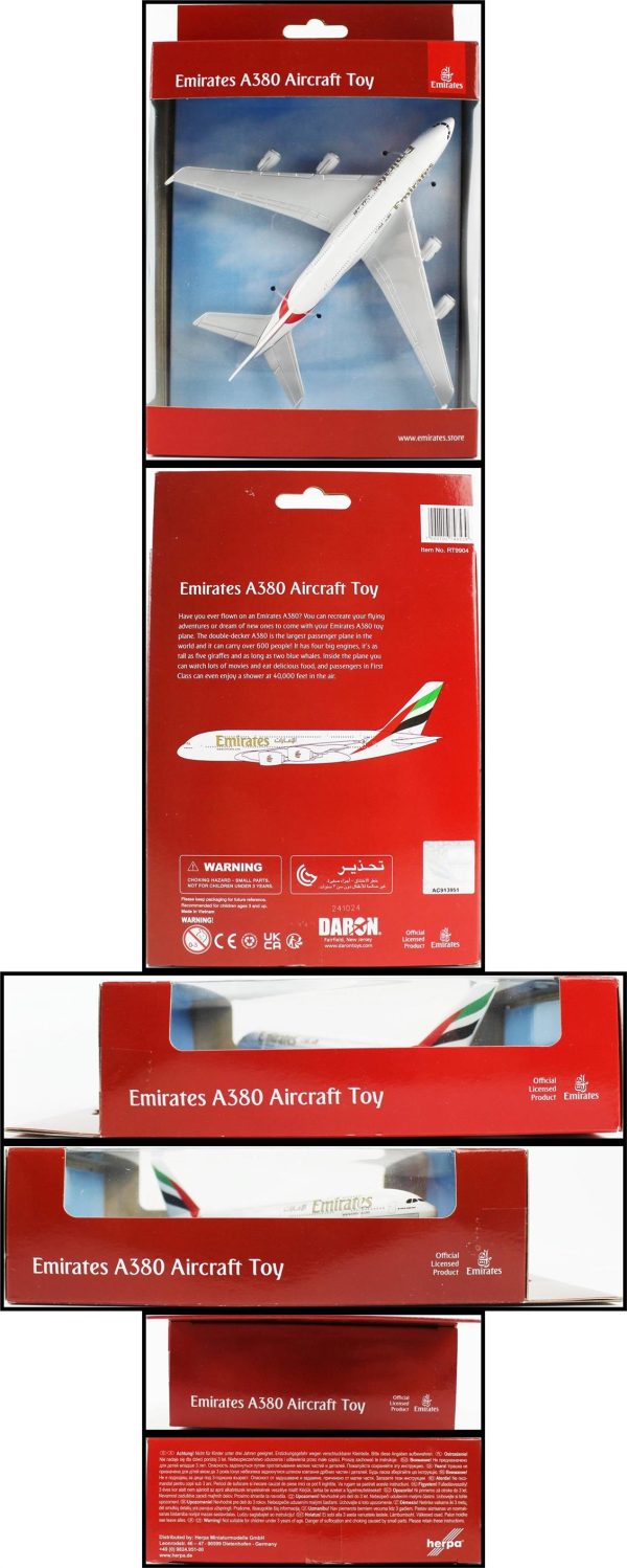 Daron 86RT-9904, Emirates Airbus A380 12,5 cm. Model Uçak - Görsel 6