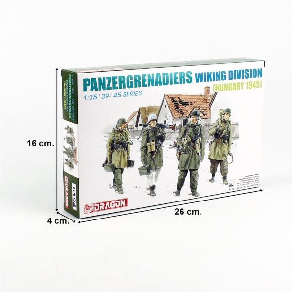 Dragon 6194, 1/35 Tank İmha Ekibi Wiking Timi (Macaristan 1945) Figür Plastik Maketi - Görsel 5